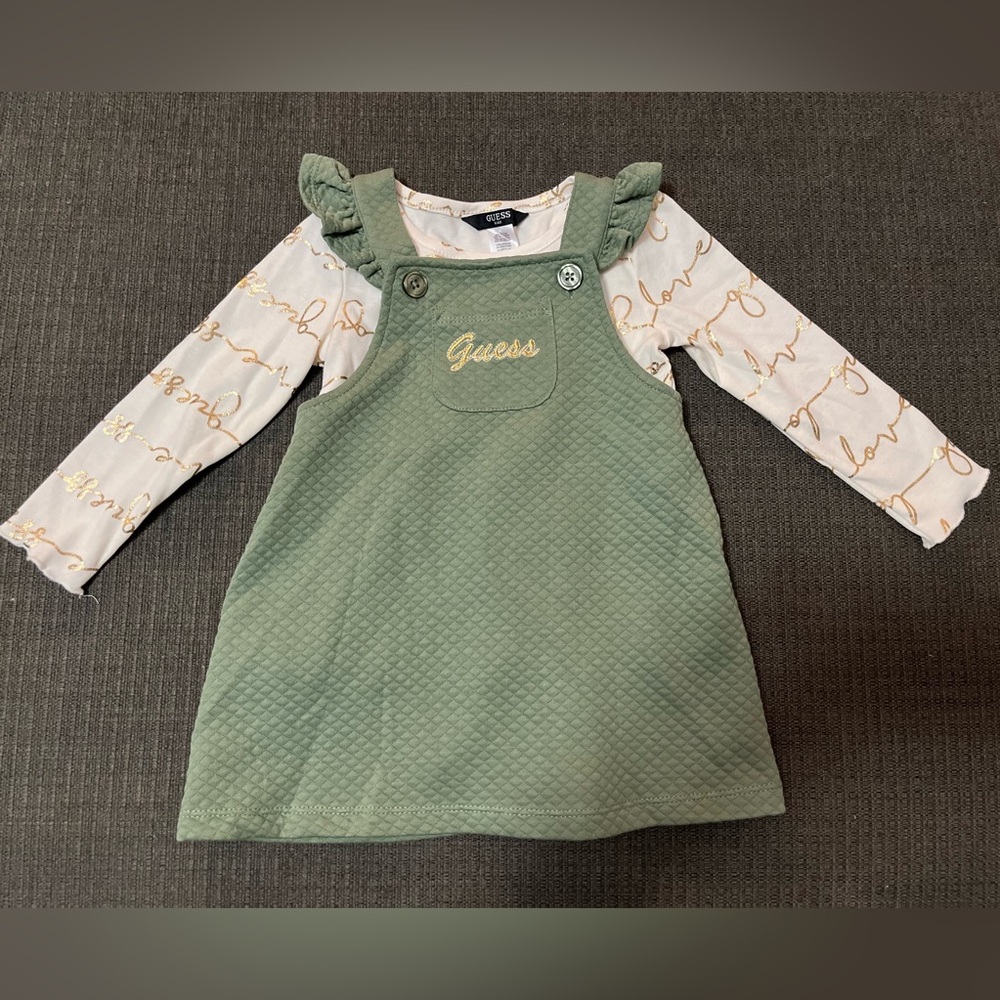 COPY - New Green and Gold Guess Dress Outfit 2T